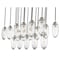 Z-Lite Arden Linear Chandelier, 17-Light, 18 In.W x 42 In.L x 12 In.H, Brushed Nickel/Clear 651P-17L-BN - alternate 6